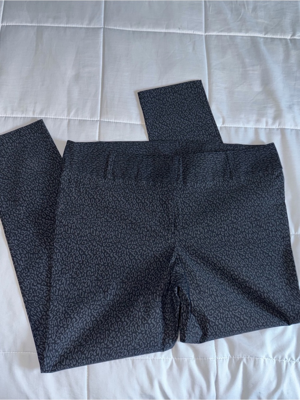 Women Low Rise Skinny Slacks Y2K Style Black - XL